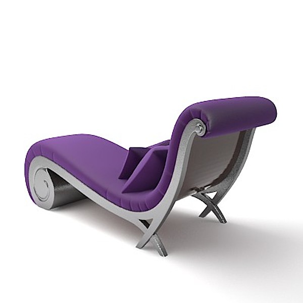 3d model of christopher guy 60-0107 - Christopher guy 60-0107 accent chaise longue by shop3ds
